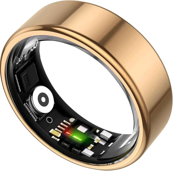 TIAZUUX Smart Ring for Women&Men-Activity/Sleep/Heart Rate/HRV/Stress/Women's Health Tracker-IP68 Waterproof/Wearable-No Subscription Fee Required-Compatible with