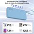 NOBIS 10000mAh 25W Fast Charging Portable Travel Power Bank with Built-in Cables & LED Display, Compatible with iPhone