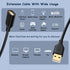 Costyle USB Extension Cable 6FT, 2-Pack USB 2.0 A Male to A Female Extension Cord for USB Devices, Black