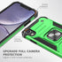 HNHYGETE iPhone XR Case with Screen Protector, Military Grade 360° Rotatable Kickstand Shockproof Protective Case