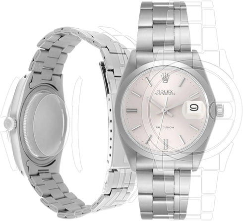 skoko Full Package TPU Skin Body Protective Film for Rolex Oyster Date Ref. 6694, Vintage Wristwatch, Transparent
