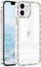 Cute Bling Diamond Rhinestone Clear Case for iPhone 11, Luxury Fashion Protective 3D Phone Case for Girls & Women