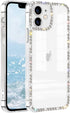 Cute Bling Diamond Rhinestone Clear Case for iPhone 11, Luxury Fashion Protective 3D Phone Case for Girls & Women
