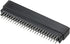 PATIKIL Card Edge Connector Black Socket Straight Connection 50 Pin 2.54mm Pitch