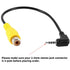 iSaddle 2.5mm 2.5mm RCA to AV-in Cable, Car Rear View Camera to GPS AV-in Adapter Cable