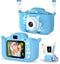 Kids Camera, Upgrade HD Digital Camera for Toddlers, 32GB SD Card & Silicone Cover (Blue)