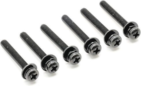 Replacement Screws 1 Set of Metric Screws (Model RS-198299) Pan Head - Philips Drive - Black Plated (Pack of 6)