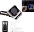 Bluetooth FM Transmitter for Car, Wireless Radio Adapter with Remote Control, Handsfree Auto Kit, USB Charger, and Aux