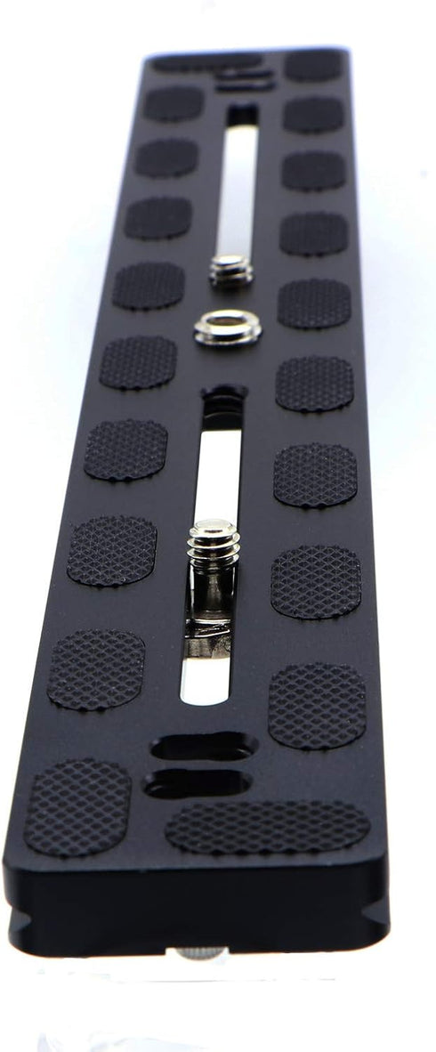 PU-300 Universal Lengthened 300mm Quick Release Plate Slide Rail with D-Ring Screw for DSLR Tripod, Arca-Swiss