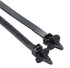 30 Pcs Car Wire Tie Straps, Nylon Push Mount Clips Cable Tie Fixed Clamps Fastening Zip Strap Self-Locking Plastic