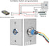 Sonew Door Push Release Switch Exit Button with Indicator Light for Access Control System