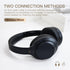 iKF T1 Wireless Headphones - Call Noise Cancelling Bluetooth Headset with 50 Hours Using Time, Compatible iOS/Android,