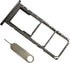 a02S Dual SIM Card Holder Replacement Tray for Samsung Galaxy A02S a025 2021, 6.5 Inches, Black