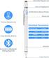 Active Stylus Capacitive Digital Pen with 1.5mm Ultra Fine Tip for iPad, Drawing Compatible with Apple Pencil/Samsung