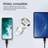 4 Ports USB Car Charger Adapter, Fast QC3.0 Quick Phone Charger with LED Light, Compatible with iPhone and Galaxy