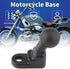 Keenso Universal Motorcycle Mirror Base Mounts Bracket - Fixed Base Ball Holder, GPS Windshield Mount with 10mm Hole
