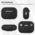 Compatible with AirPods Pro 2 Case, Soft Silicone Skin Cover with Cleaner Kit and Lanyard, Front LED Visible (Black)