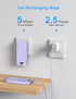 Ffnpua 10000mAh Pack 5 4 Portable Charger with Wall Plug, USB C Power Bank Fast Charging, External Battery with Built
