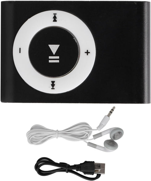 Acogedor Mp3 Mini?MP3 Player, Portable Digital Music Media Player Back?Clip Player with Earphone and USB Cable(Black)