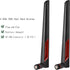 Superbat 2.4GHz 5GHz 5.8GHz 4pcs WiFi Antenna with RP-SMA Male Connector, Dual Band Antenna for PCI-E WiFi Network Card