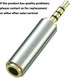 Adhiper 2.5mm Male to 3.5mm Female Audio Adapter, Gold Plated Aux Plug Splitter, 3 Ring Jack Support (2 Pack)