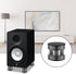Tertullus Speaker Spikes 4PCS Hifi Spring Speaker Isolation Feet, Aluminum Non-Slip Shockproof Turntable Stand Feet for Audio,Speakers, Subwoofers, Home Theater, Turntable DAC Feet Pad (Black)