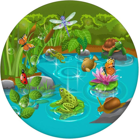 Cute Bugs Butterflies Turtle A Frog And Ladybug Dragonfly PopSockets PopGrip: Swappable Grip for Phones & Tablets