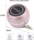 Mini Portable Speaker with 3.5mm Aux Input Jack, 3W Mobile Phone Line-in Speaker for iPhone, iPad, Gifting for