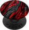 PopSockets Standard PopGrip Black Red Wood Grainclear