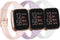 Tobfit Pack of 3 Slim Bands - Compatible with Fitbit Versa 2/Fitbit Versa/Fitbit Versa Lite/SE, Silicone Replacement