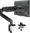MOUNTUP Single Monitor Desk Mount, Adjustable Gas Spring Arm for Max 32 Inch Screen, VESA Mount Bracket, Black