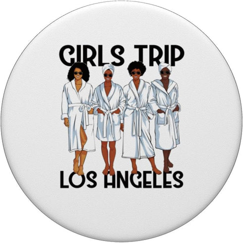 Girls Trip 2024 Los Angeles Spa Relax PopSockets Standard PopGrip for Black Melanin Women