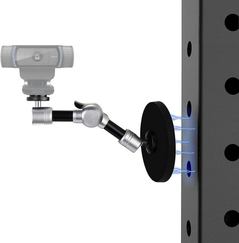 AceTaken Webcam Magnetic Mount, 7'' Magic Arm with Magnetic Suction for Logitech StreamCam and Webcams