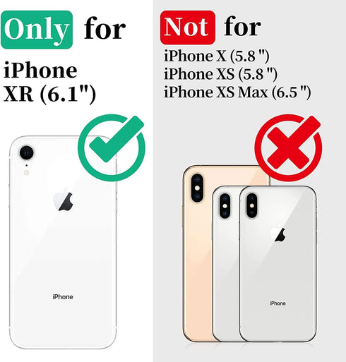 SPORTLINK iPhone XR Waterproof Case, Waterproof Shockproof Snowproof with Built-in Screen Protector Slim Case for iPhone XR 2018 Release (6.1 inch) Black