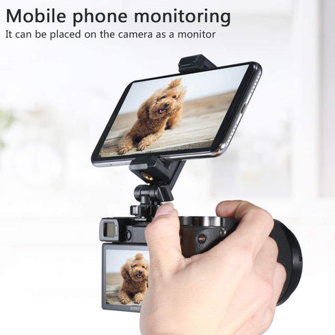 ULANZI ST-06 Camera Hot Shoe Phone Holder, Flexible Tripod Mount Adapter with Cold Shoe for Microphone LED Light
