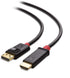 Cable Matters Unidirectional 4K DisplayPort to HDMI Cable - 10ft, Gold-Plated DP