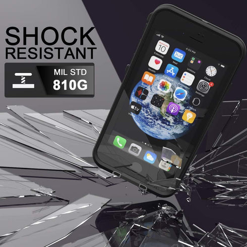 Diverbox Waterproof Case for iPhone SE 2020, iPhone 8, Shockproof IP68 Full-Body Sturdy Case with Built-in Screen