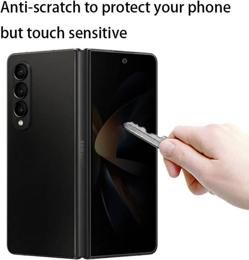 Anti-Spy Screen Protector for Samsung Galaxy Z Fold 5 5G 2023, Matte Anti-Glare Privacy Outer Inner Soft Anti-Scratch