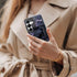 TnXee S25 2 1 Case for Samsung Galaxy Plus,Purple Floral Crow Bookshelf Phone Case Drop Resistant Glossy in Solid