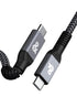 10FT USB C to USB C 3.2 Cable, 20 Gbps, 100W, HDR Video, PD Fast Charging for iPhone 15 Pro Max, MacBook, Dell, LG.