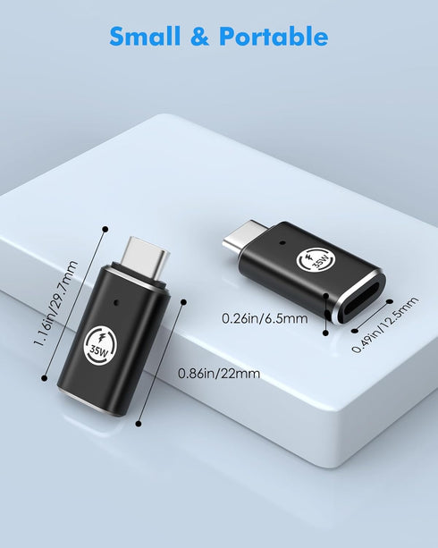 MoKo Lightning Female to USB C Male Adapter 2Pack, Lightning USB C Adaptor for iPhone 15/16 Pro/Max, Galaxy S24