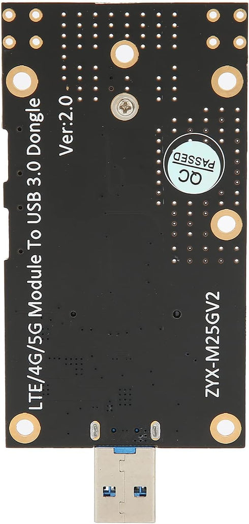 Qiilu M.2 3.0 3G/4G/5G to USB Adapter Push Connector for Dual SIM Card Slot Computer Module with Dual Nano SIM Card