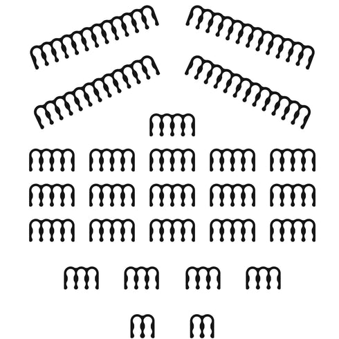 LINKUP Combs for PSU Cable Extension - 4 x 24 P, 16 x 8 P, 4 x 6 P, Black