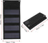 40W 4 Fold Solar Panel Charging Bag, Folding Bag for Outdoor Camping, Hiking, Emergency Charging (Black)