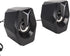 Yunseity USB Powered Speaker, HiFi Stereo Sound, Wired USB Desktop Speaker with RGB Lights (Black)
