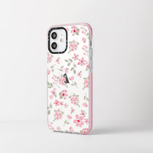 Mouzor 12, 12 Cute Flowers Phone Case Compatible with iPhone Cherry Blossom iPhone Pro Cases, Aesthetic Floral Pattern