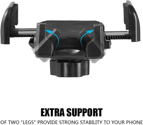 Cup Holder Phone Mount, Black, Fits 4.3 in Wide Phones