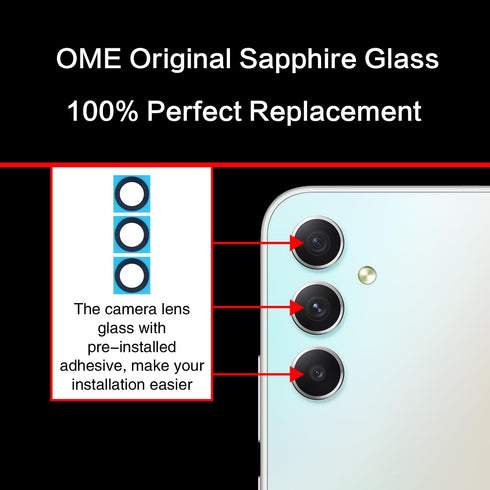 2PCS Galaxy A34 Back Rear Camera Lens Glass Replacement - ASDAWN Back Lens Glass for Samsung Galaxy A34 6.6 inches