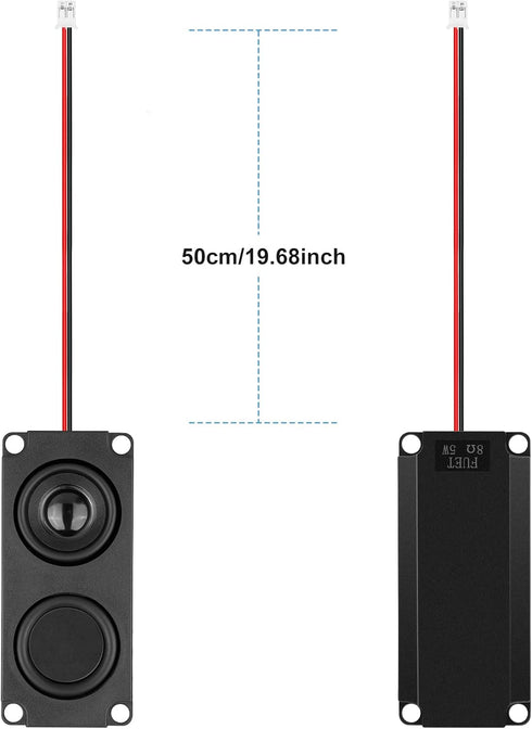 MakerHawk 2pcs Arduino Speaker, 5 Watt 8 Ohm Double Cavity Mini Speaker for Advertising Machine