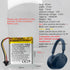 DC 3.8V 1600mah Lithium Battery Replacement for Sony WH-1000XM5 Bluetooth Wireless Noise canceling Stereo Headset 723741